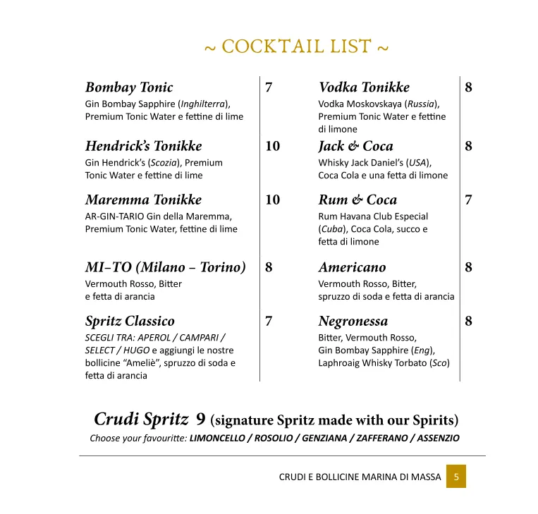 Menu_Crudi e Bollicine Marina di Massa_Marina di Massa_image_2