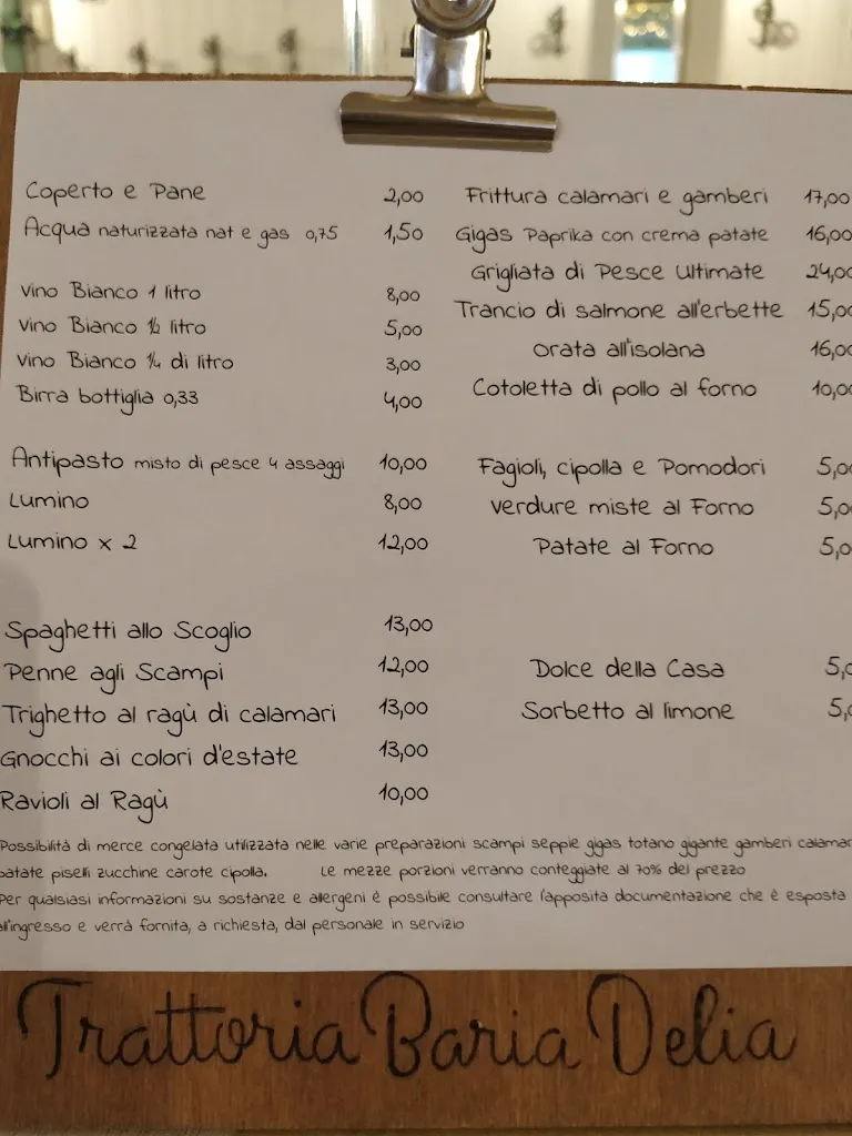 Menu_Trattoria Baria Delia_Marina di Massa_image_2