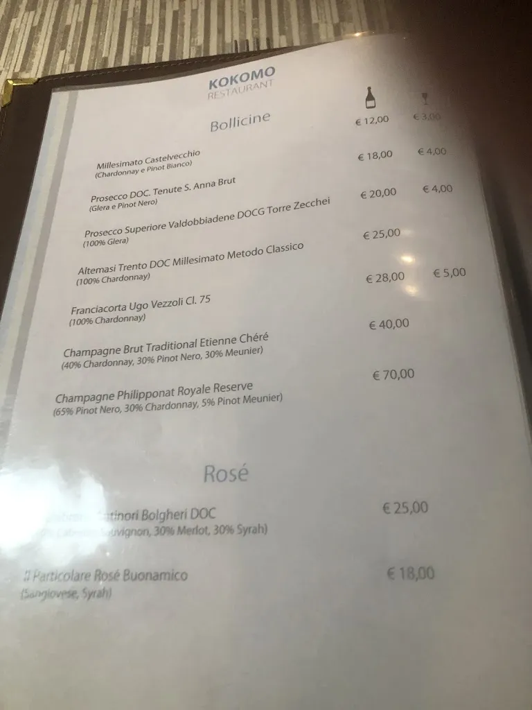 Menu_Kokomo Club_Marina di Massa_immagine_3