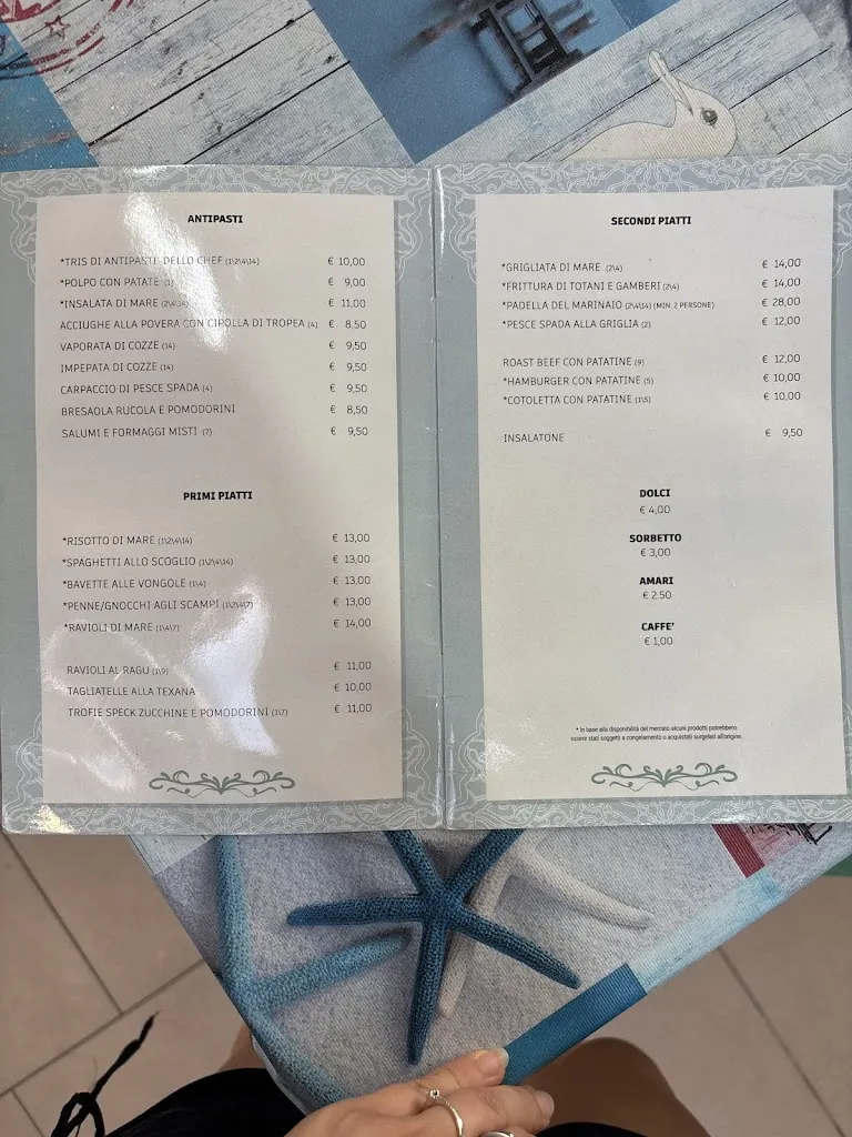 Menu_Ristorante Donna Giulia_Marina di Massa_image_1