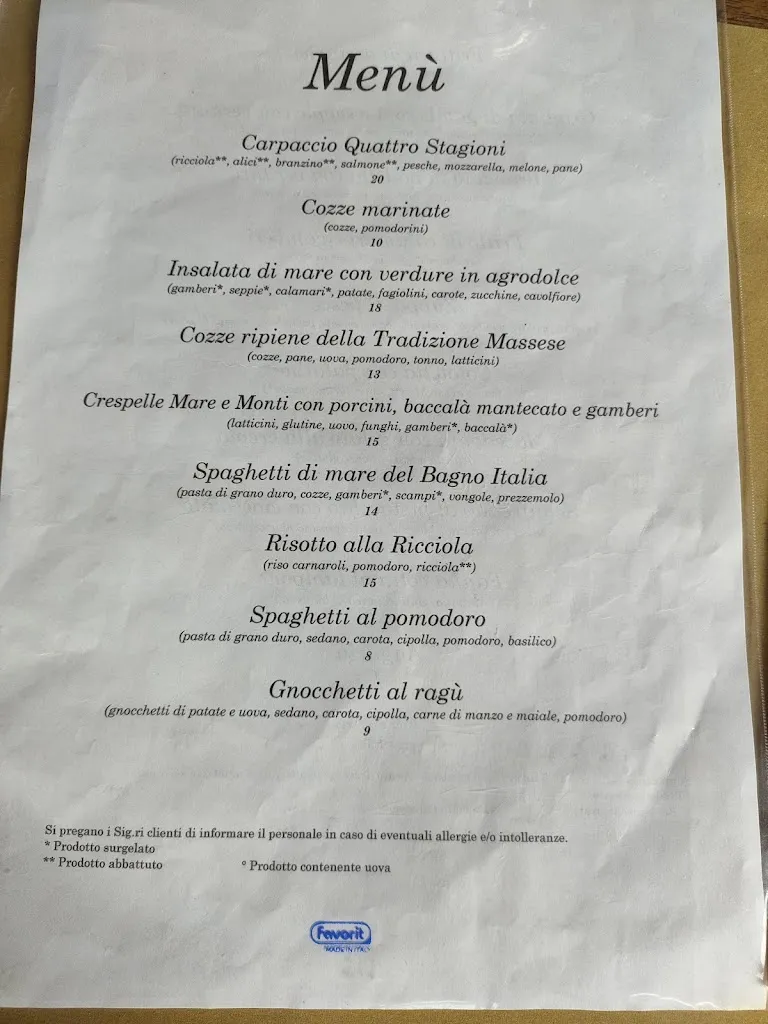 Menu_Ristorante Italia_Marina di Massa_image_1