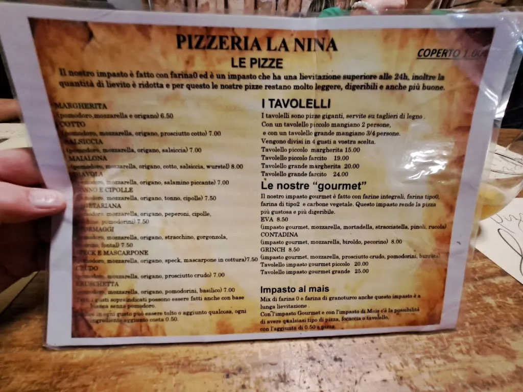 Menu_Pizzeria La Nina_Minucciano_image_2