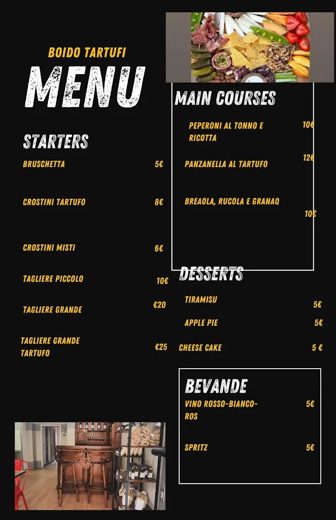 Menu_Truffle Garden Shop & Wine bar_Massa Marittima_immagine_1