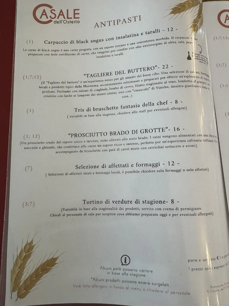 Menu_Il Casale dell'Osteria_Montalto_image_1
