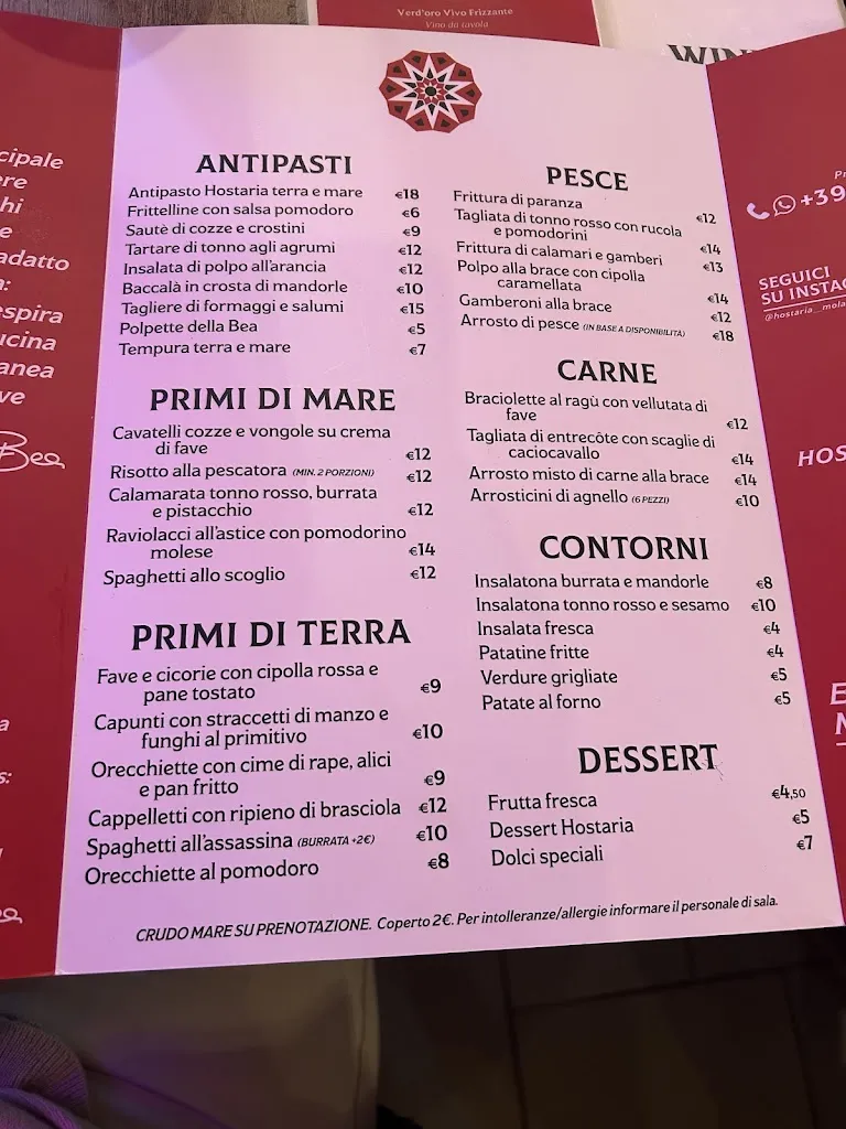 Menu_Hostaria_Mola di Bari_image_1