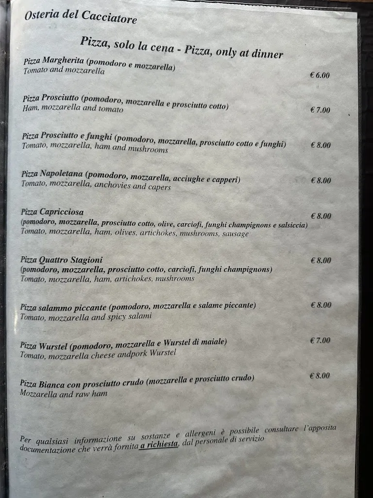 Menu_Osteria Del Cacciatore_Monte San Savino_image_1