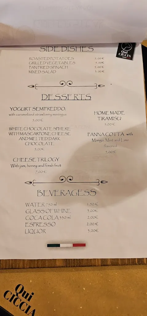 Menu_Qui Ciccia Ristorante Griglieria_Monte San Savino_image_3