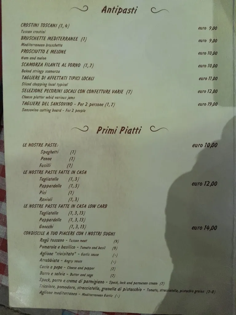 Menu_La Taverna del Sansovino_Monte San Savino_image_3