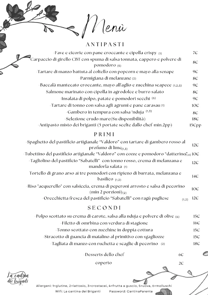 Menu_Ristorante La Cantina dei Briganti_Mola di Bari_image_2