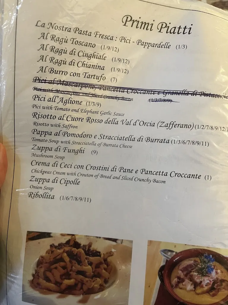 Menu_La Taverna di Baietto_Montalcino_image_1