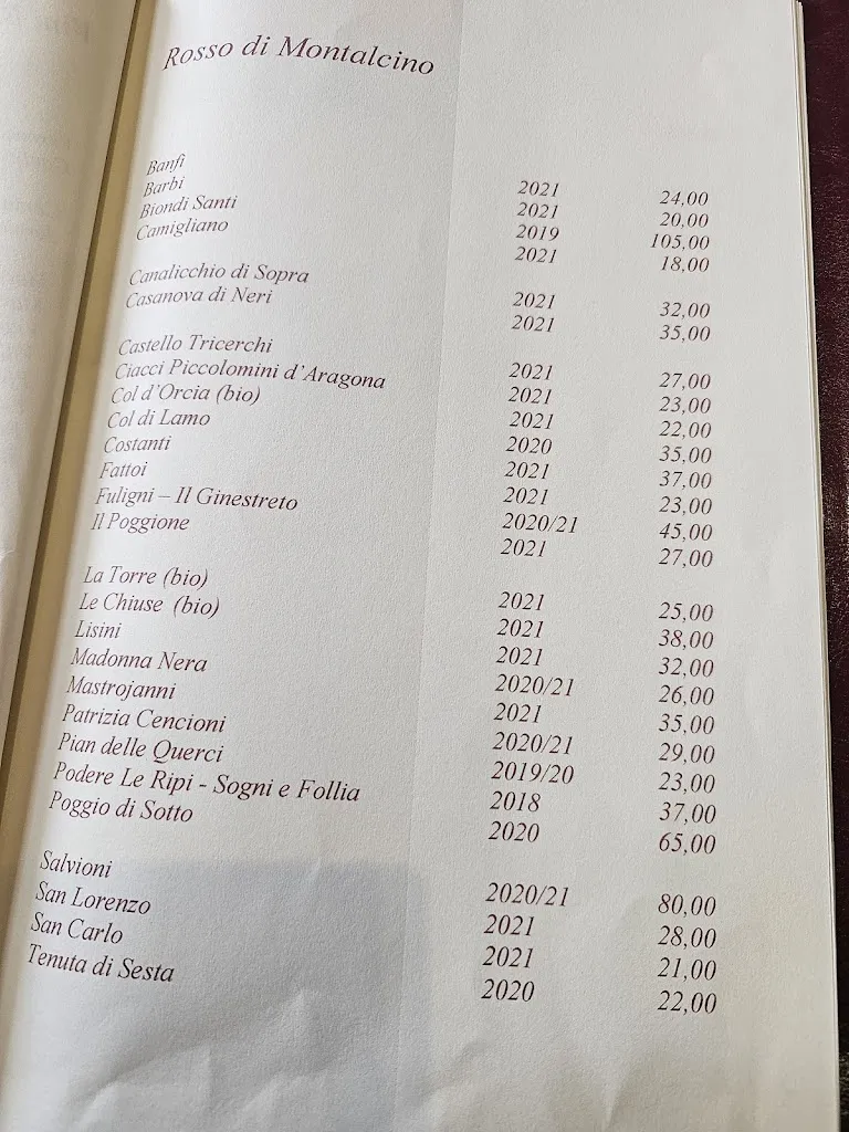 Menu_Vineria Le Potazzine_Montalcino_image_1