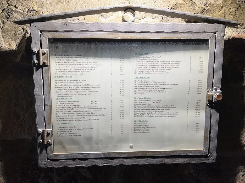 Menu_Trattoria il Leccio_Montalcino_image_3