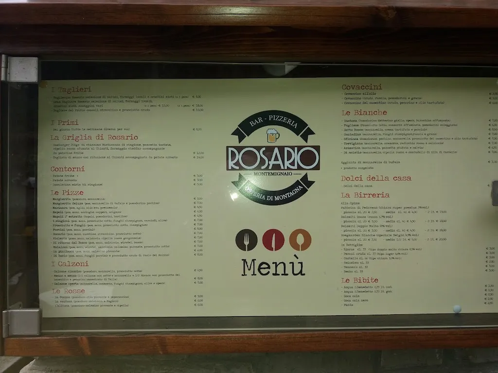 Menu_Bar Pizzeria Osteria di Montagna Da ROSARIO_Montemignaio_immagine_4