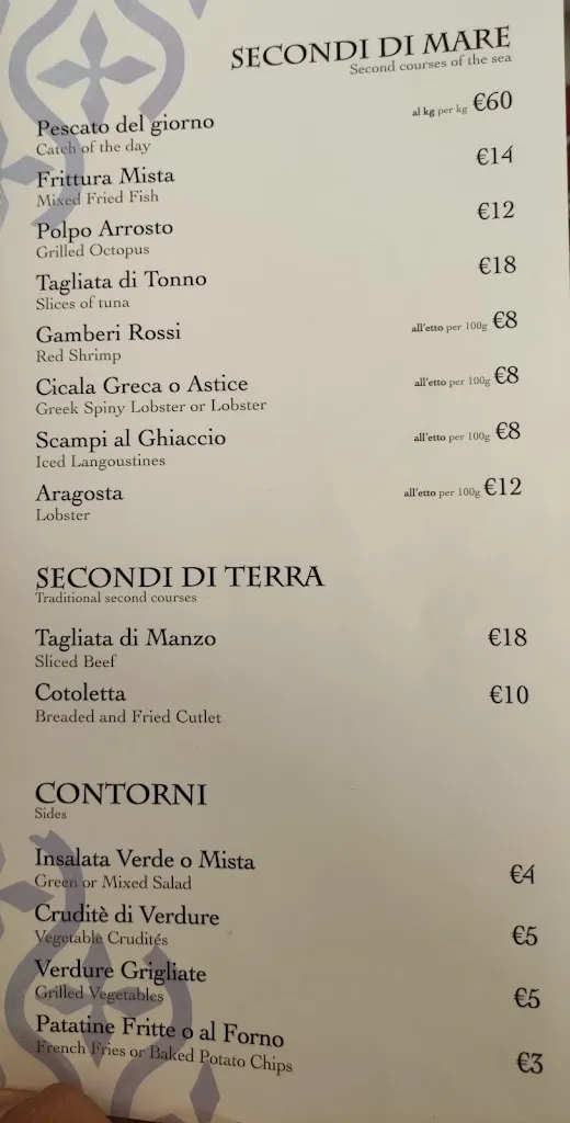 Menu_La Porta del Levante - Osteria e Ristorante di Pesce_Mola di Bari_image_4