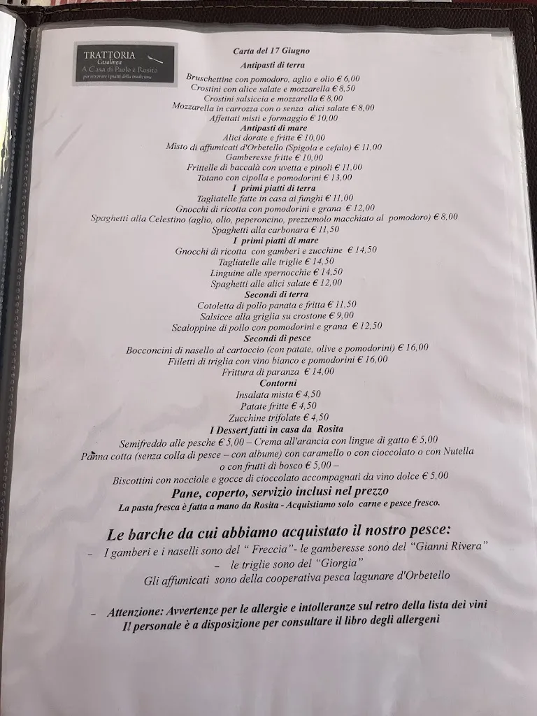 Menu_Trattoria a Casa di Paolo e Rosita_Monte Argentario_image_1
