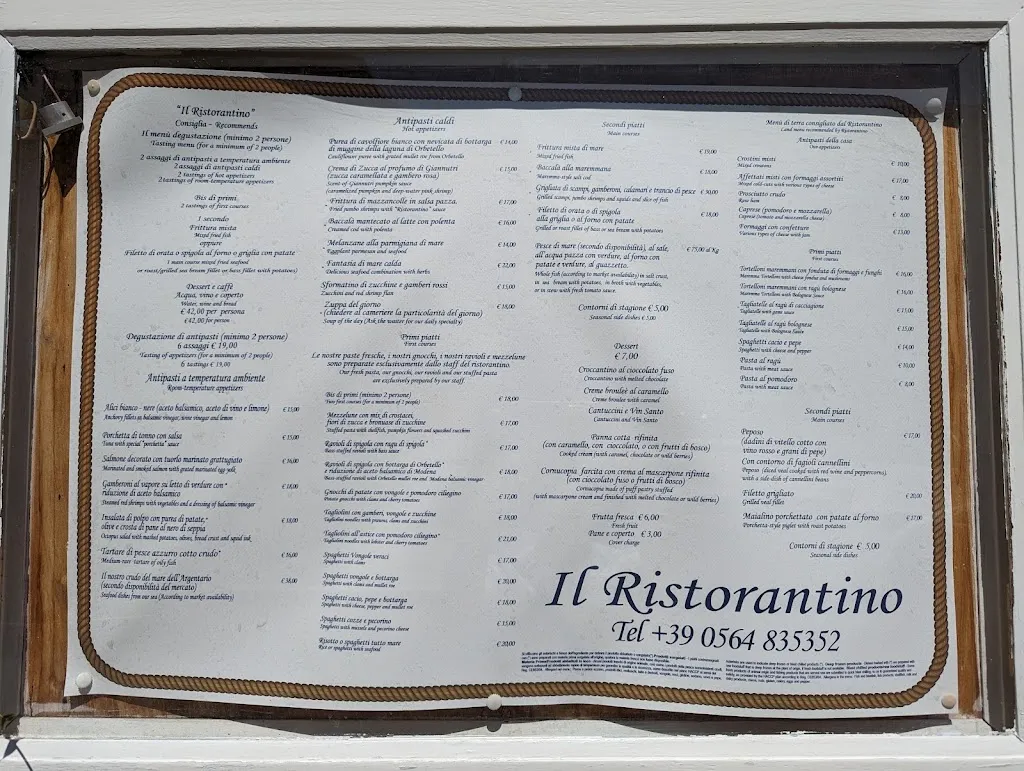 Menu_Il Ristorantino_Monte Argentario_image_1