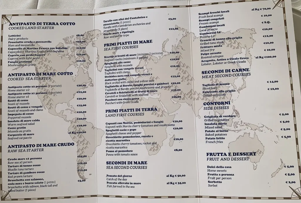 Menü_Verace Sea Food Restaurant_Mola di Bari_Bild_1