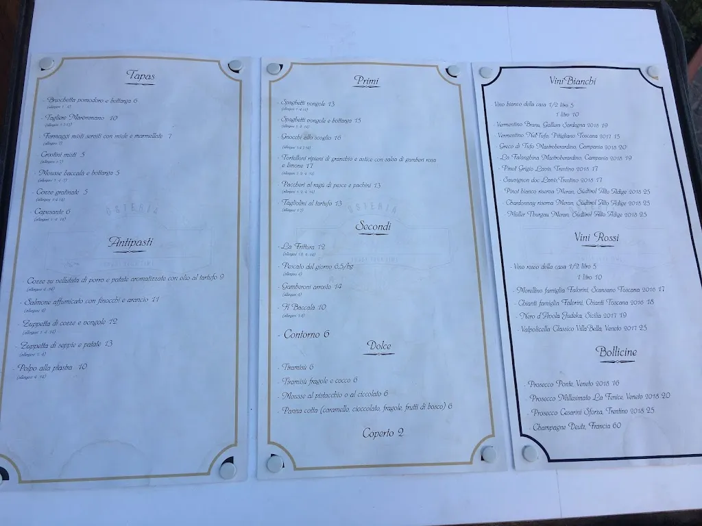 Menu_Ristorante Porto Santo Stefano - Osteria La Pace_Monte Argentario_image_4