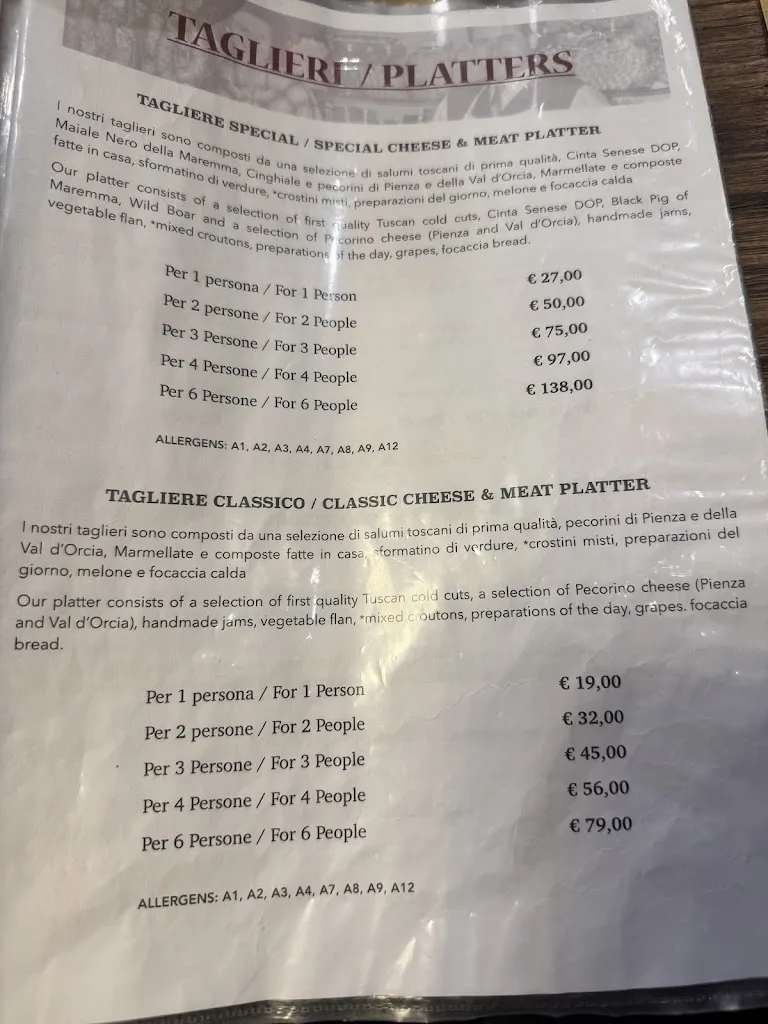 Menu_La Vineria di Montepulciano_Montepulciano_immagine_1