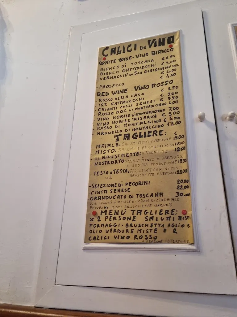 Menu_OSTERIA ACQUACHETA dal giovedì al lunedì pranzo e cena necessaria la prenotazione L'OSTESSA E L'OSTE AUGURANO BUONA VITA_Montepulciano_image_3