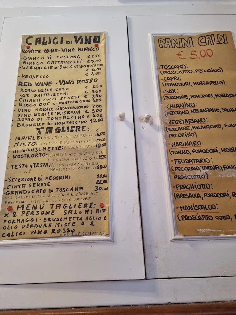 Menu_OSTERIA ACQUACHETA dal giovedì al lunedì pranzo e cena necessaria la prenotazione L'OSTESSA E L'OSTE AUGURANO BUONA VITA_Montepulciano_image_4