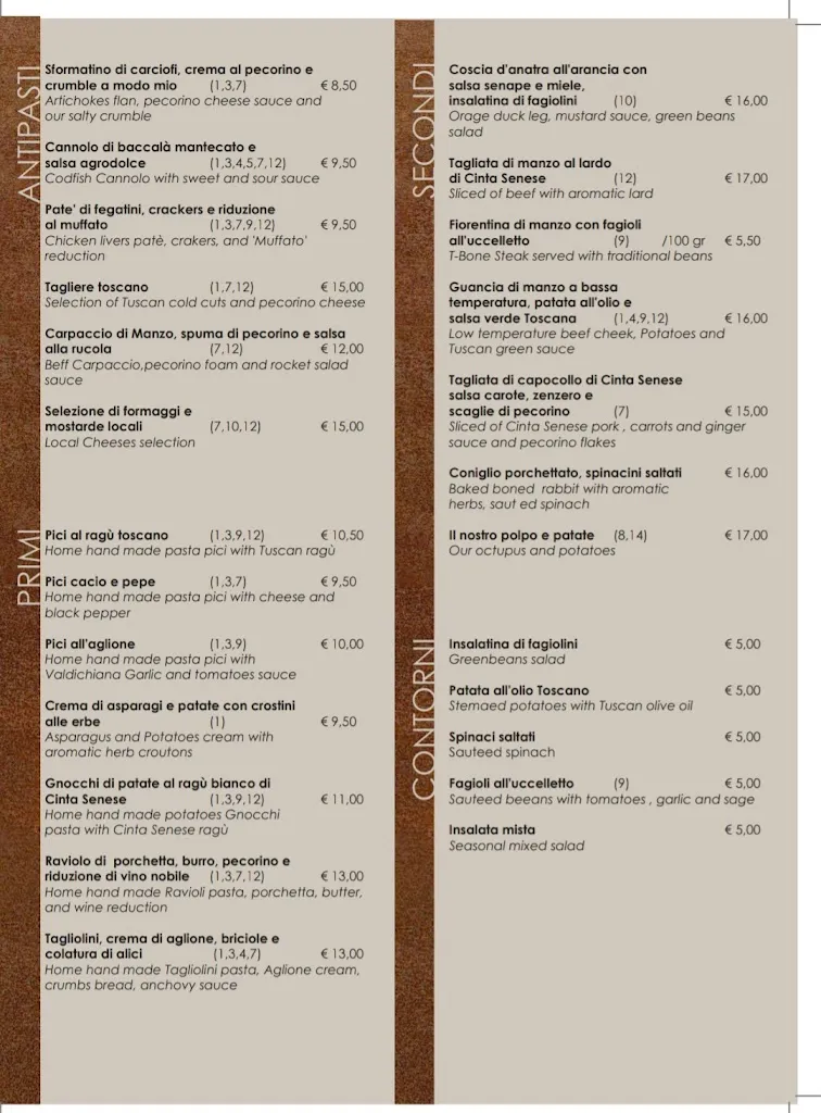 Menu_Il Teatro Cucina Toscana_Montepulciano_image_3