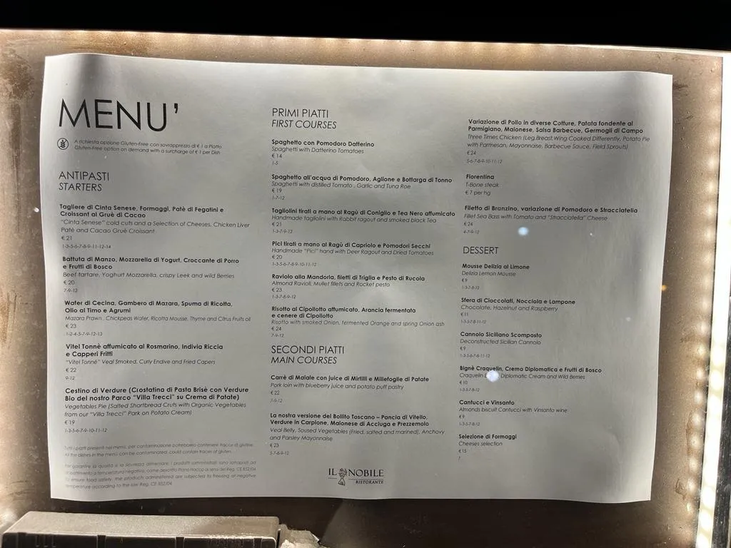 Menu_La Bottega del Nobile_Montepulciano_image_1