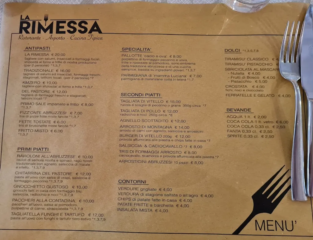 Menu_La Rimessa - Ristorante_Castel di Sangro_immagine_3