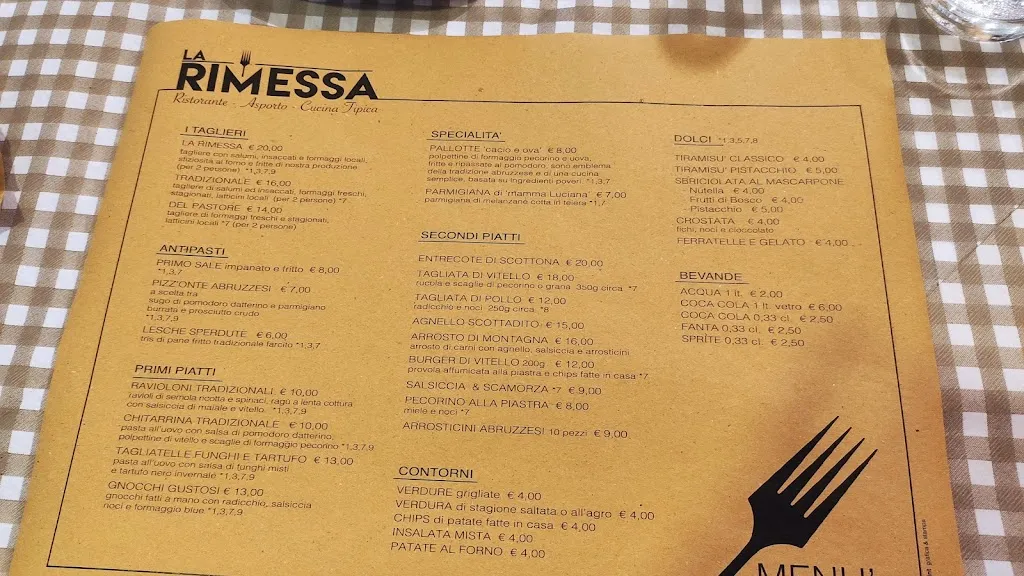 Menu_La Rimessa - Ristorante_Castel di Sangro_immagine_4