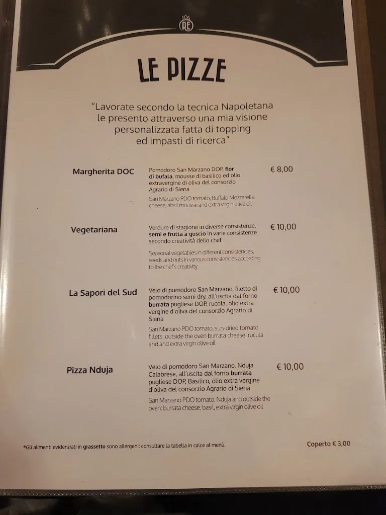 Menu_RE AL QUADRATO MONTEPULCIANO Impasti Speciali e Pizze di Ricerca anche Gluten Free_Montepulciano_immagine_2