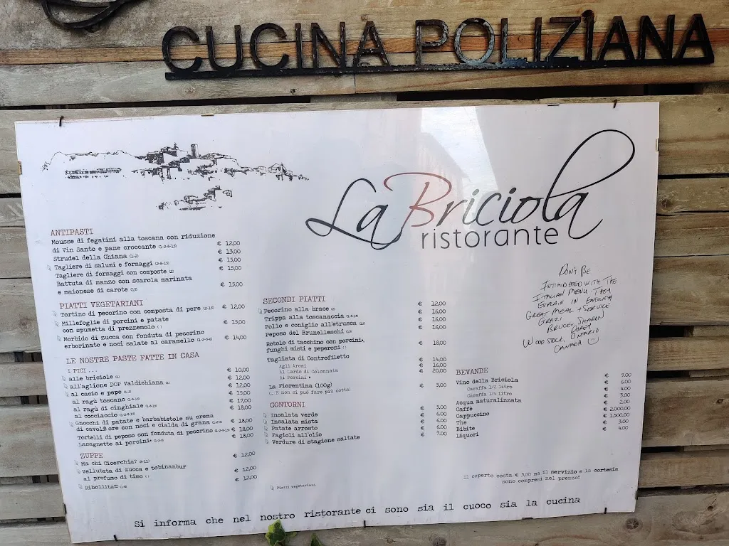 Menü_Ristorante La Briciola_Montepulciano_Bild_3