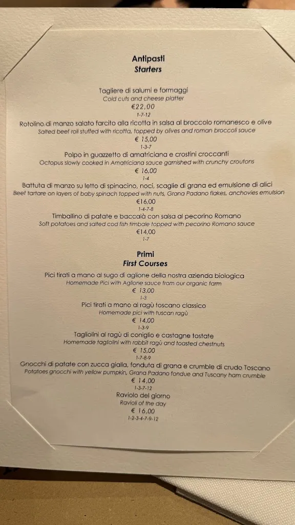 Menü_Antica Trattoria Il Marzocco_Montepulciano_Bild_2