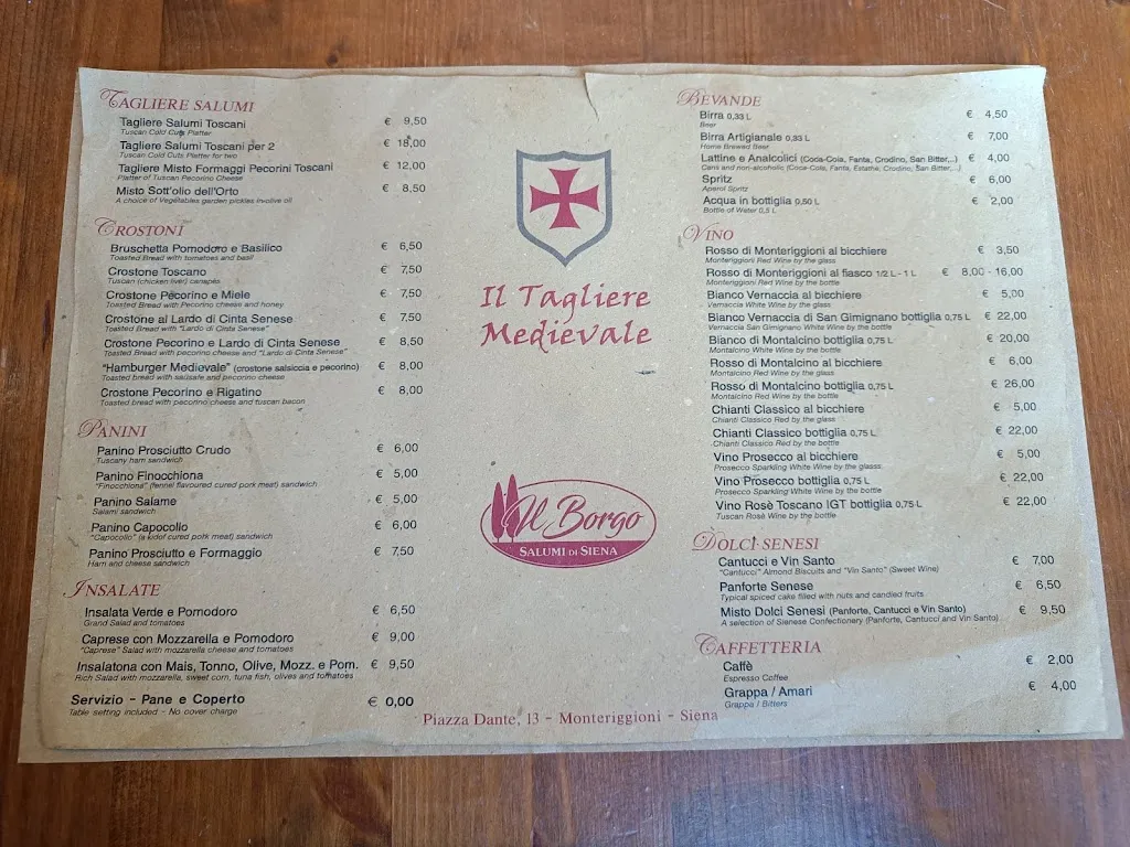 Menu_Il Tagliere Medievale_Monteriggioni_image_2