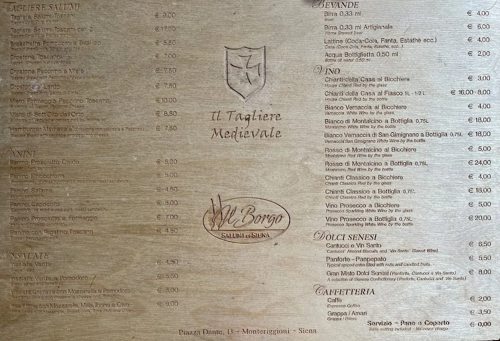 Menu_Il Tagliere Medievale_Monteriggioni_image_4