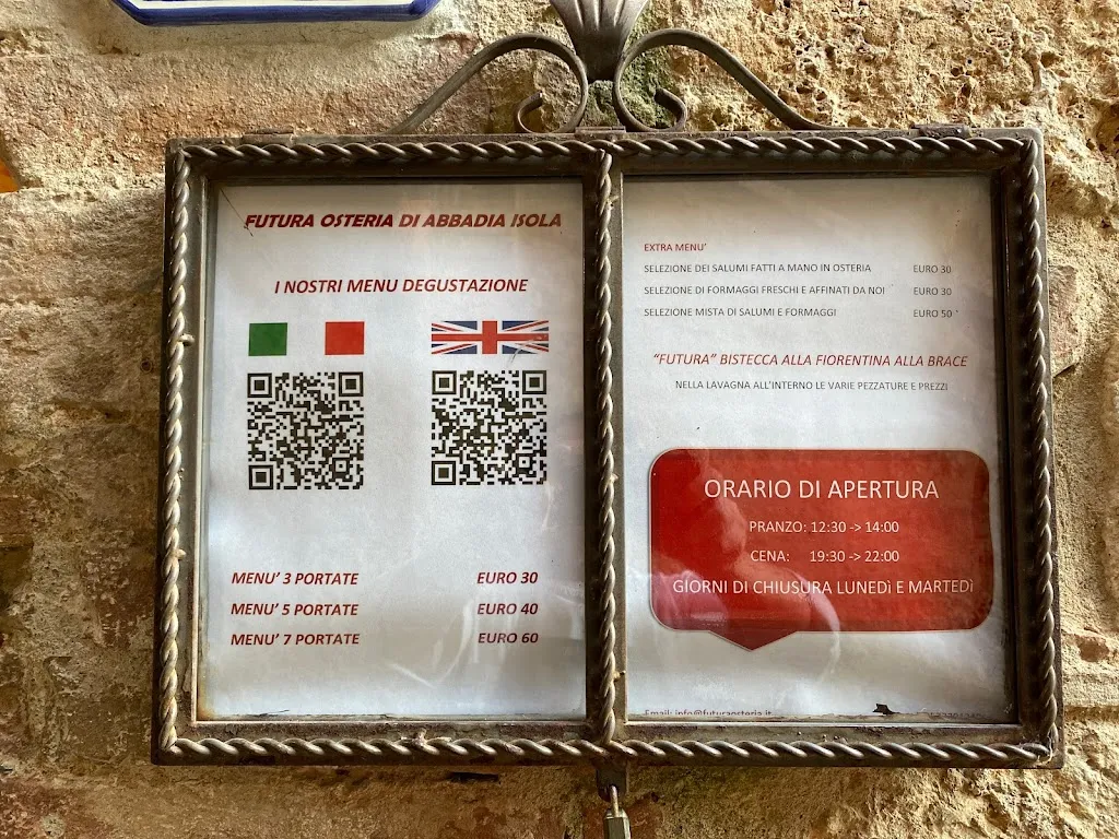 Menu_Futura Osteria di Abbadia Isola_Monteriggioni_image_1