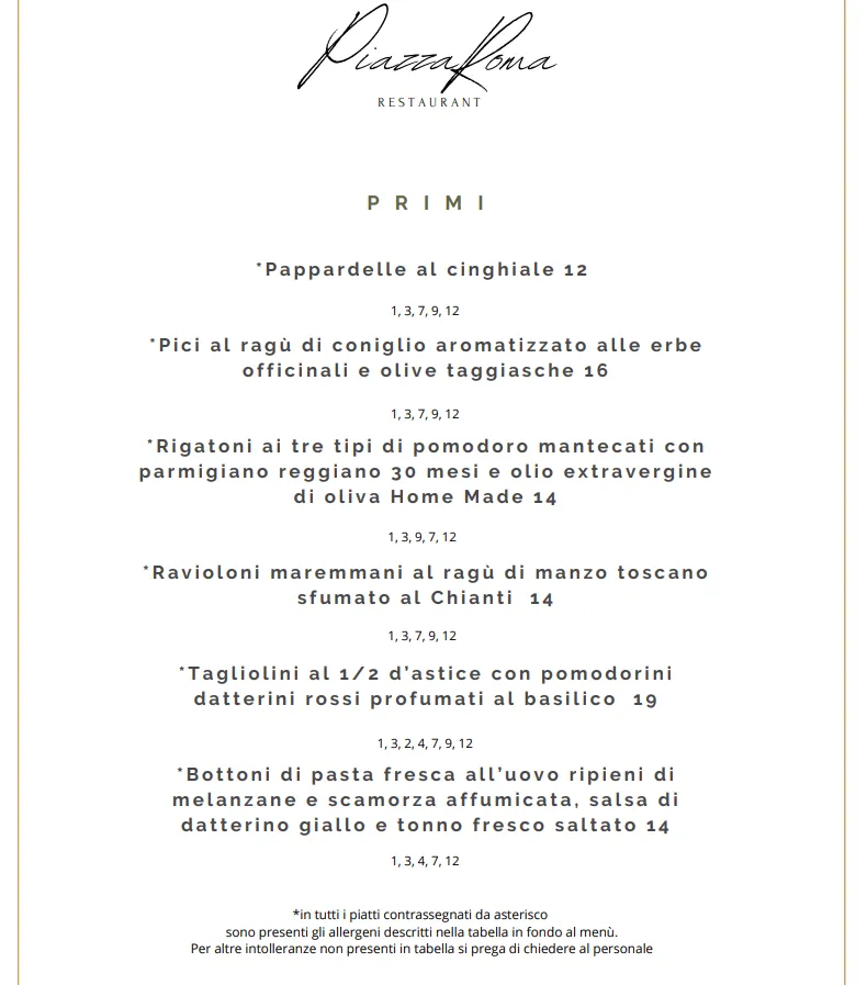 Menu_Ristorante Piazza Roma Monteriggioni_Monteriggioni_immagine_1
