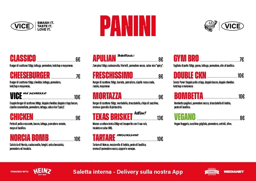 Menu_Vice - Hamburgeria_Mola di Bari_image_2