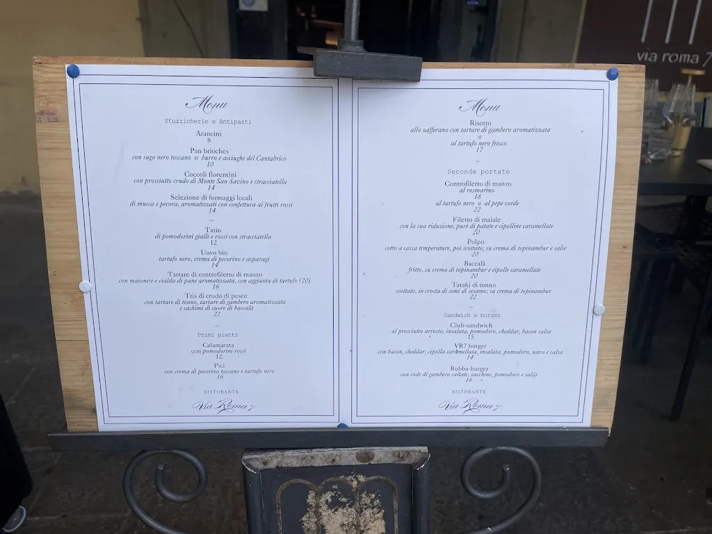 Menu_Via Roma 7 Ristorante_Montevarchi_immagine_1