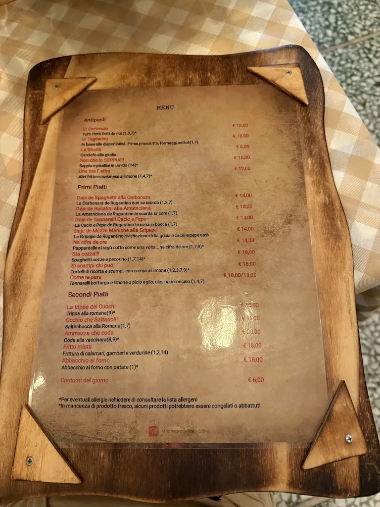 Menu_Trattoria Rugantino_Orbetello_image_1