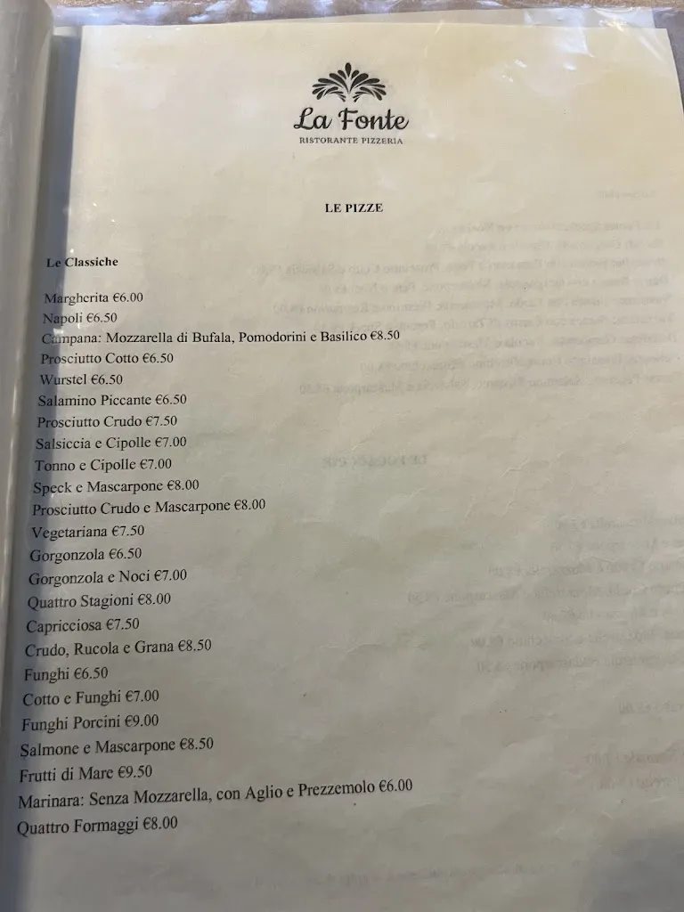 Menu_La Fonte Ristorante Pizzeria_Pescaglia_image_1
