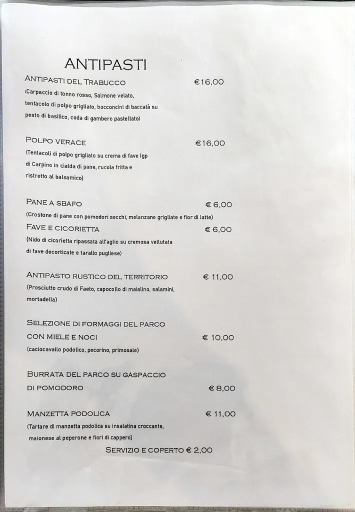 Menu_La Rocca - Ristorante, bar, pizzeria_Monte Sant'Angelo_image_1