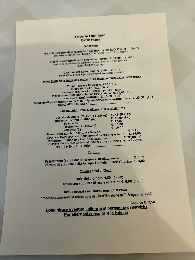 Menu_Osteria Familiare Caffè Haus_Peccioli_image_1