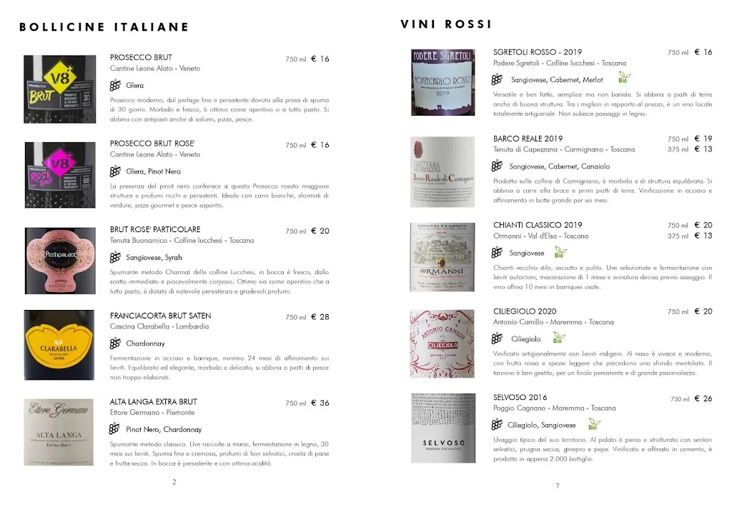 Menu_Vivo Restaurant_Pieve a Nievole_image_2