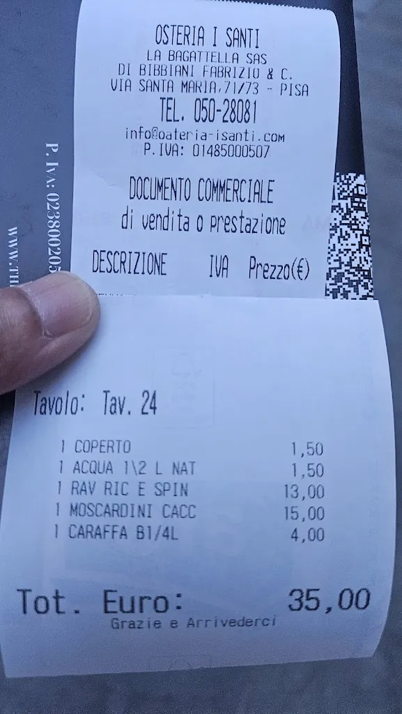 Benny Kwong_Osteria I Santi_Pisa_review