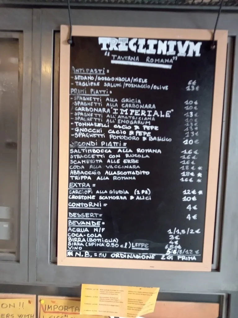 Menu_Triclinivm Taverna Romana_Pisa_image_1