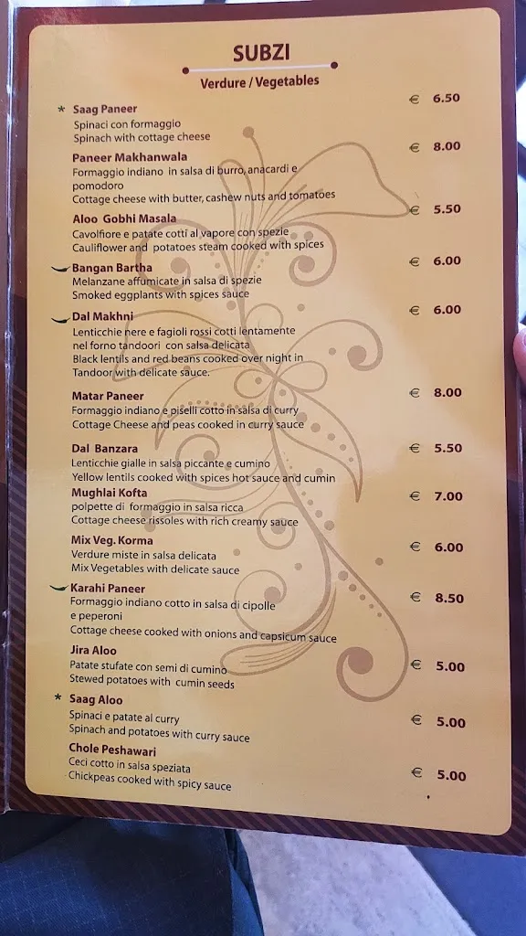 Menu_Gandhi Indian Restaurant Pisa_Pisa_image_1