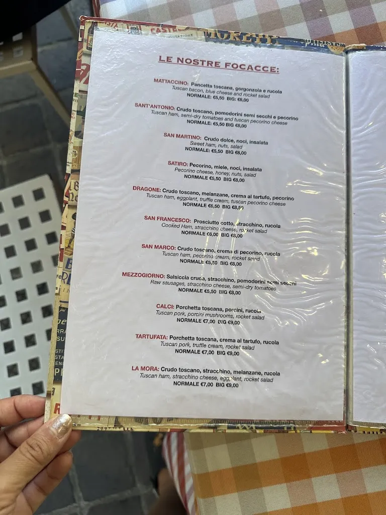 Menu_La focacceria dei sani_Pisa_immagine_3