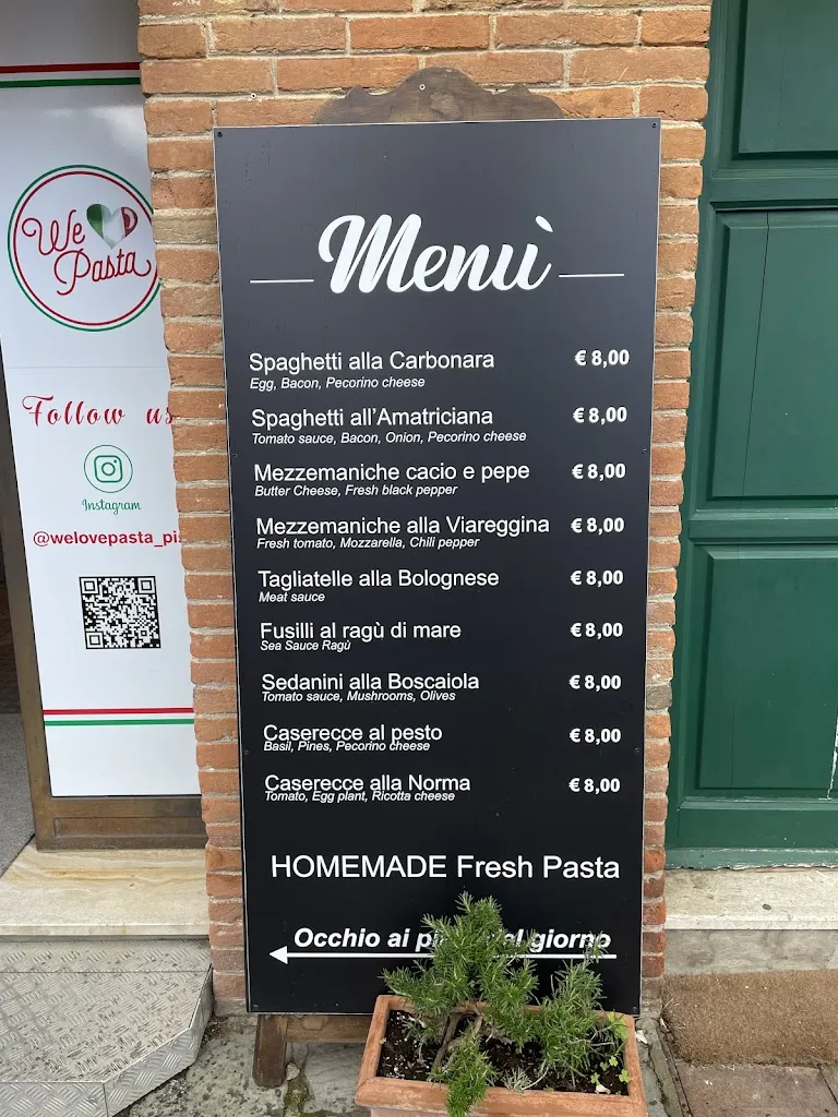 Menu_We Love Pasta - Pisa_Pisa_image_1