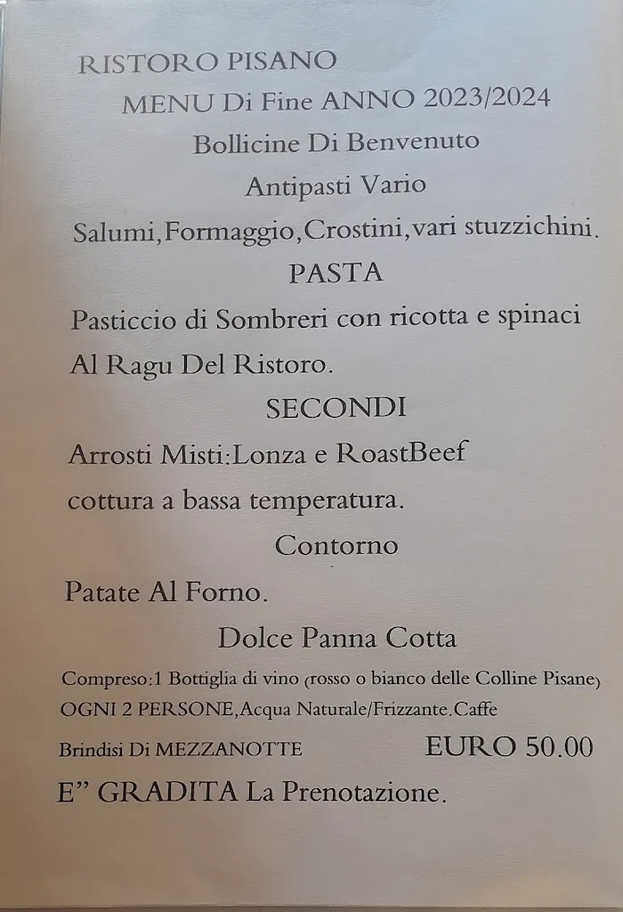 Menu_Ristoro pisano_Pisa_image_4