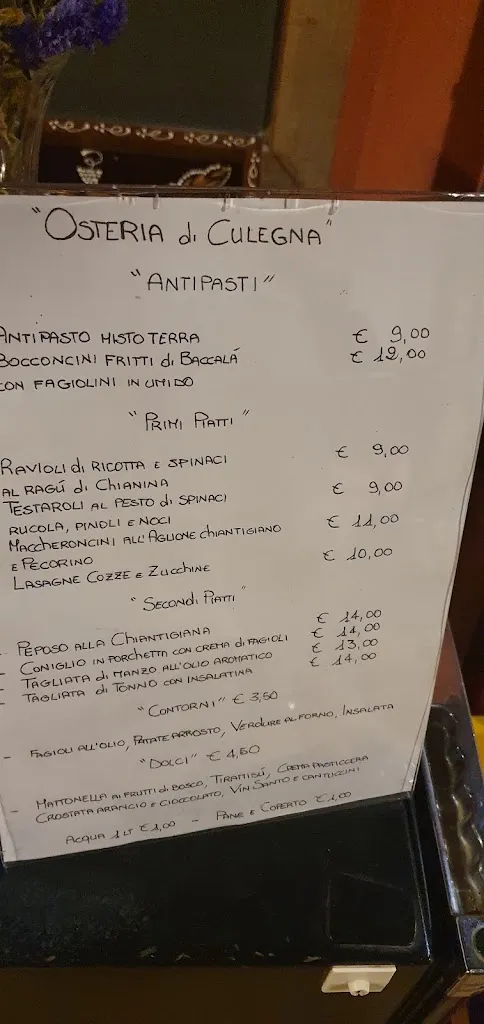 Menu_Osteria di Culegna Pisa_Pisa_immagine_1